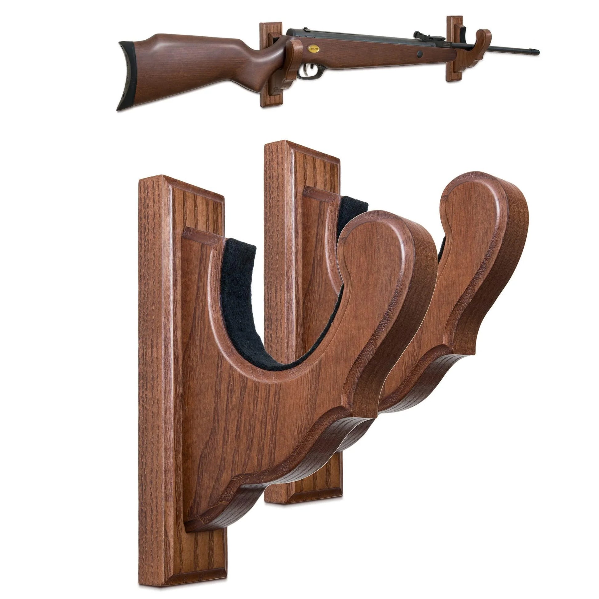 Gun Rack Wall Mount Hold up Displays Horizontal Gun Rack and Shotgun Hooks